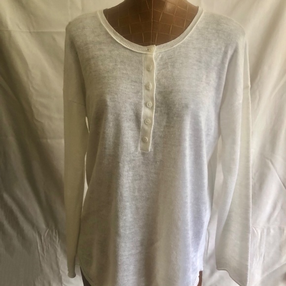 Scull Cashmere Tunic Button Down Sweater LARGE - Picture 4 of 16